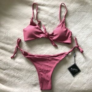 2/$20 Swimwear - NWT ZAFUL Ribbed Bikini Set Size Small